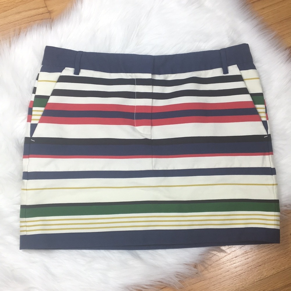 J. Crew Multistripe Mini Skirt | Size 6 - Picture 2 of 7